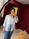 شومیز پری شیشه ای راه راه